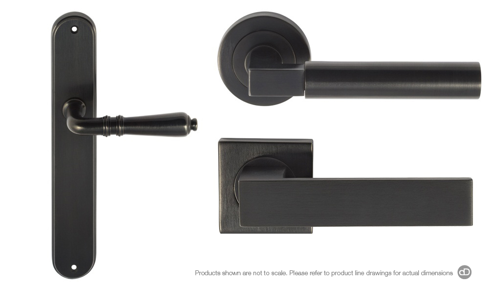 black metal interior doors handles